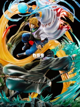 White Noise Studio Naruto Namikaze Minato vs Uchiha Obito Hiraishin Nidan 1/7 Statue